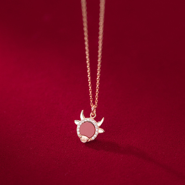 s925 sterling silver chic circle necklace-0
