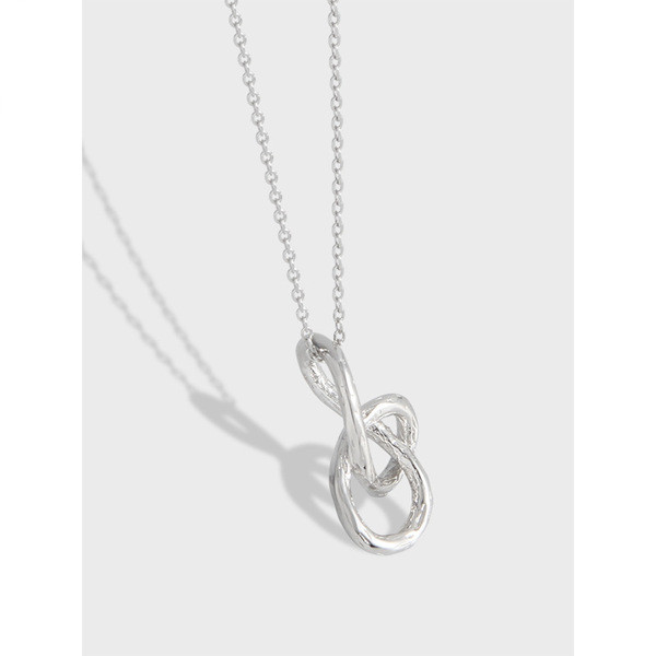 black gold square cha925 sterling silver necklace-0