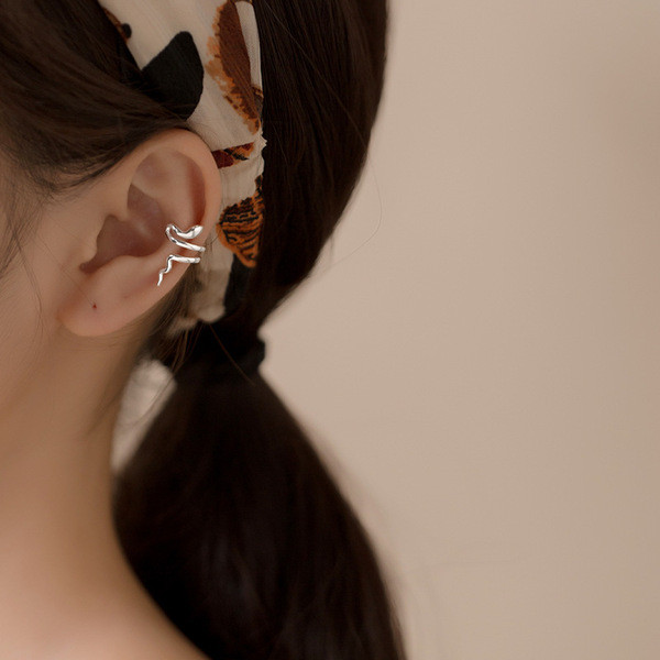 s925 sterling silver silver cute unique sweet bow chic earrings-0