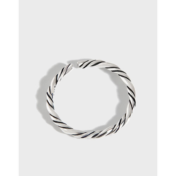 quality rhinestones925 sterling silver silver ring-0