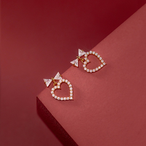 s925 sterling silver trendy short acrylic earrings-0