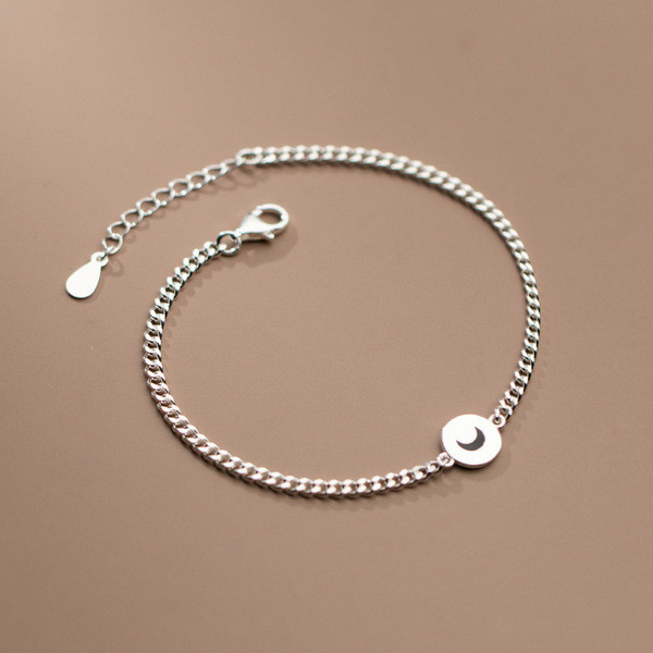 s925 sterling silver fashion opal charm bracelet-0