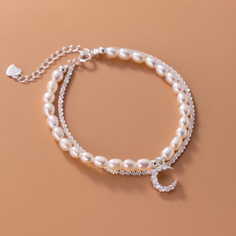 s925 sterling silver sweet charm bracelet-1