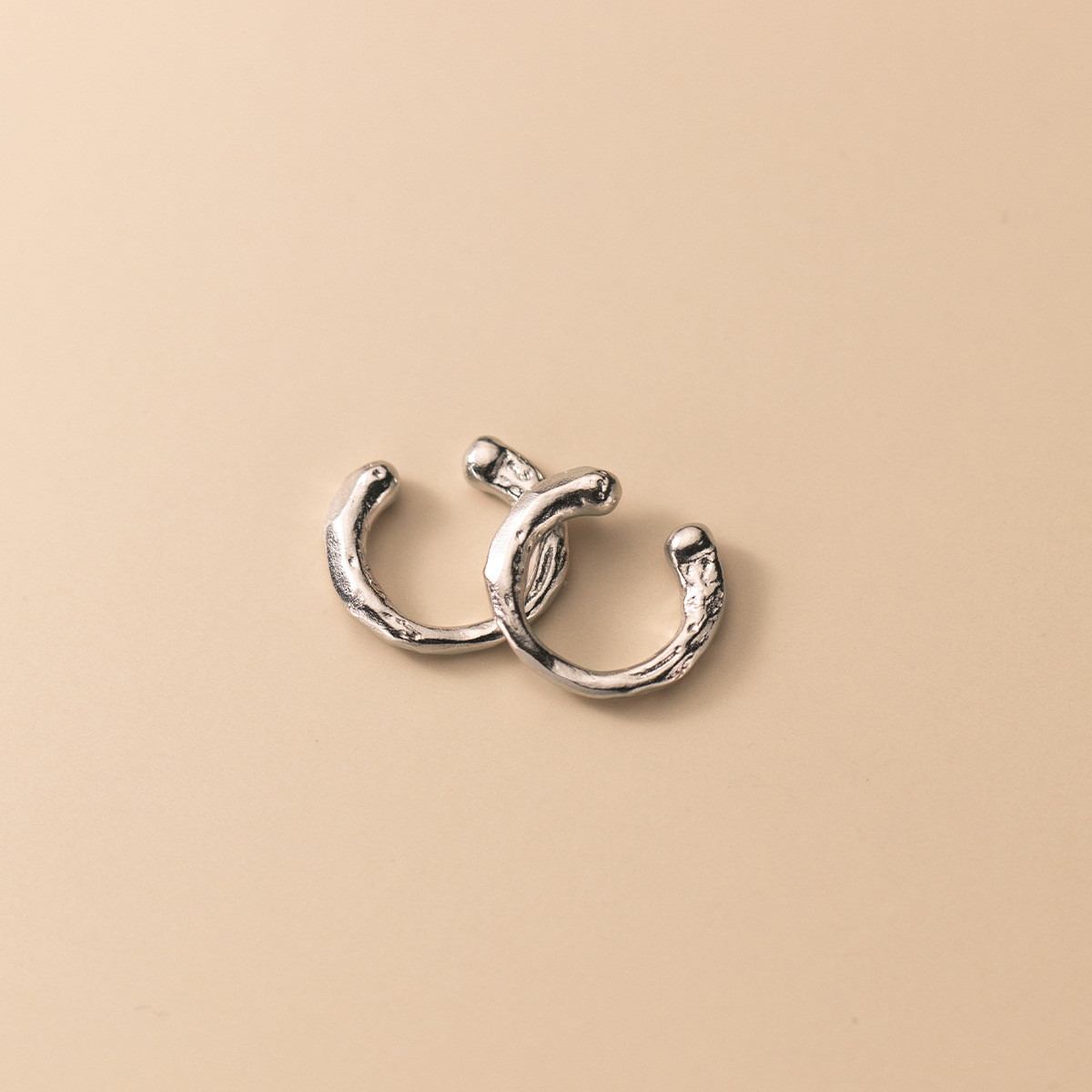 925 sterling silver sweet chic doublelayer star earrings-2