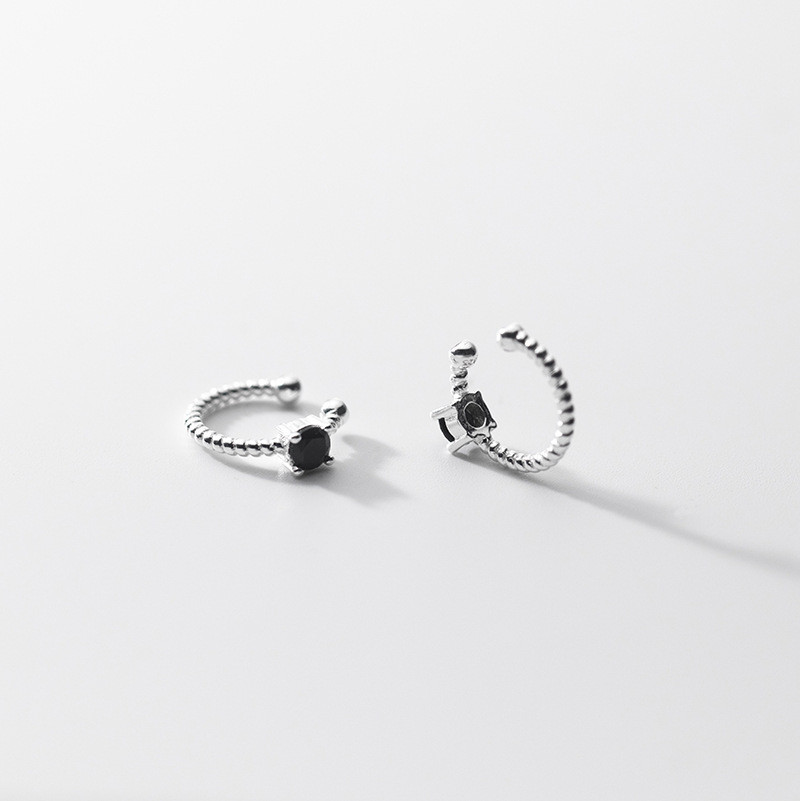 s925 sterling silver simple cute scissor earrings-0