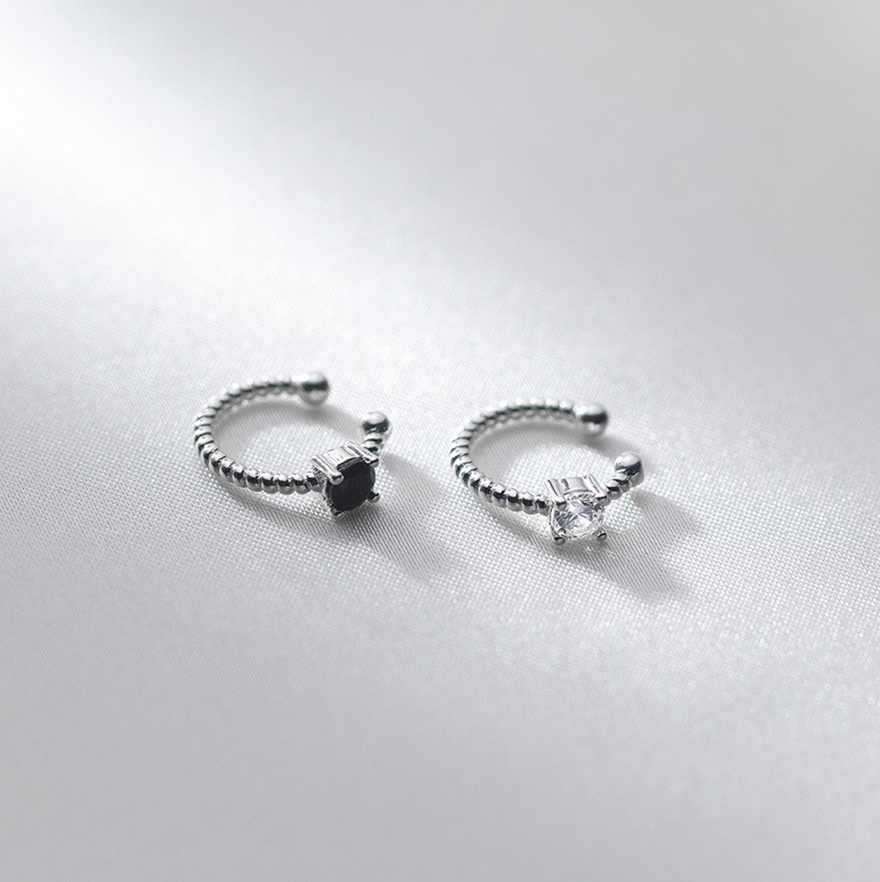 s925 sterling silver simple cute scissor earrings-1
