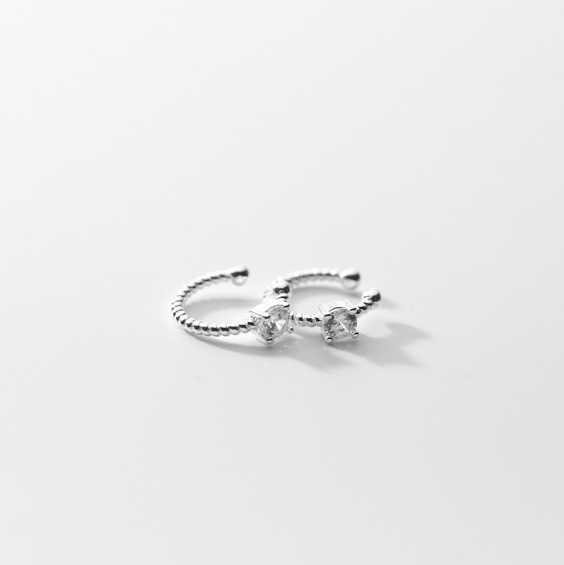 s925 sterling silver simple cute scissor earrings-4