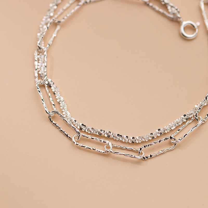 s925 sterling silver smile charm bracelet-3