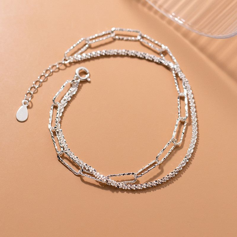 s925 sterling silver smile charm bracelet-4