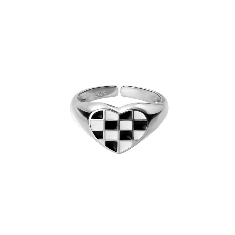 s925 sterling silver fishbone ring-4