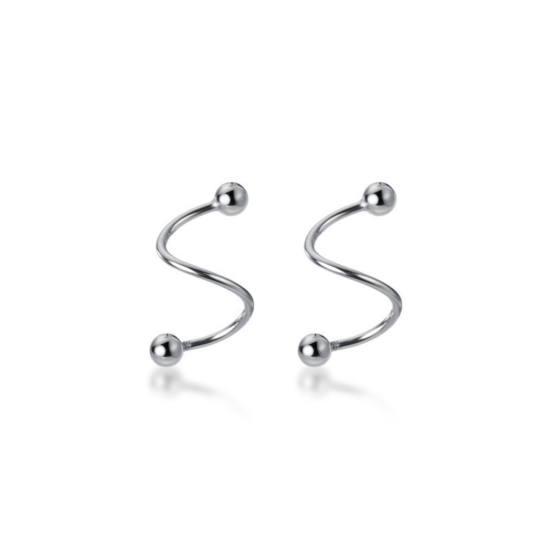 s925 sterling silver geometric square acrylic earrings-4